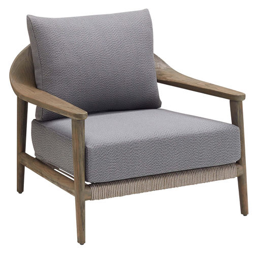 Moderner Sessel - LEO - Higold - Sunbrella® / Holz / Kordel