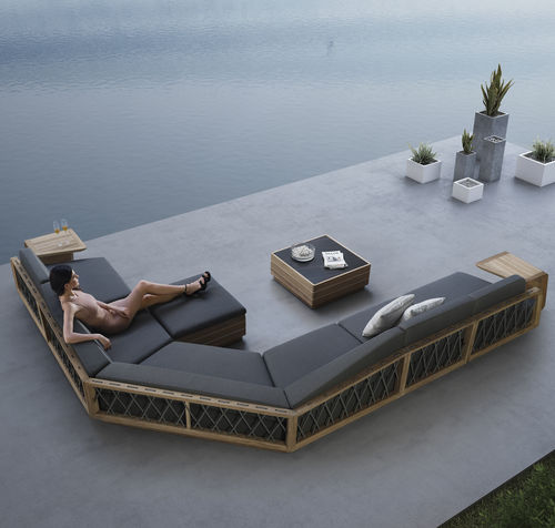 Modulsofa - ARMONIA - Higold - modern / für Außenbereich / Sunbrella®