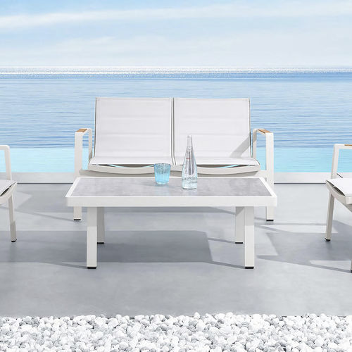 Moderner Couchtisch - NOFI 2.0 - Higold - Keramik / Gestell aus Aluminium / rechteckig