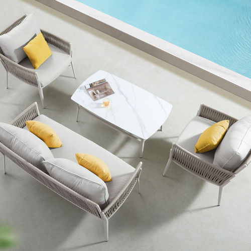 Moderner Couchtisch - HESTIA - Higold - Keramik / Gestell aus Aluminium / rechteckig