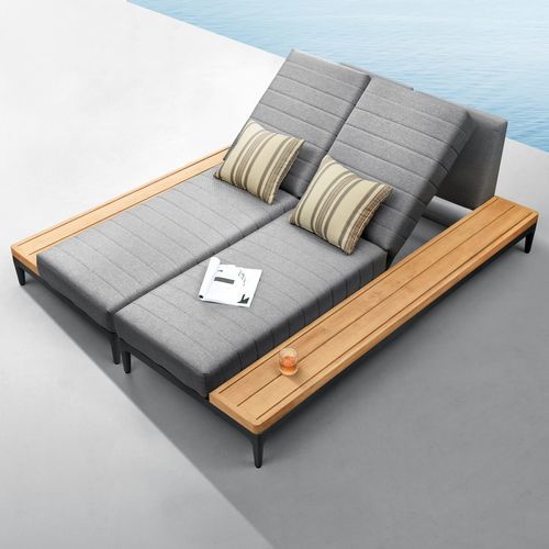 Moderne Sonnenliege - SIRA - Higold - Stoff / Aluminium / 1 Platz