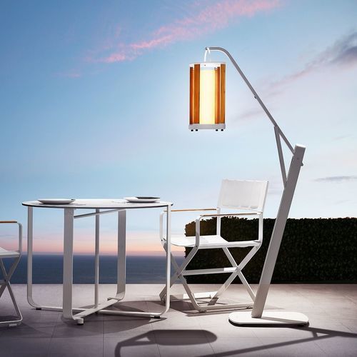 Stehleuchte - AURORA - Higold - Aluminium / Teakholz / modern