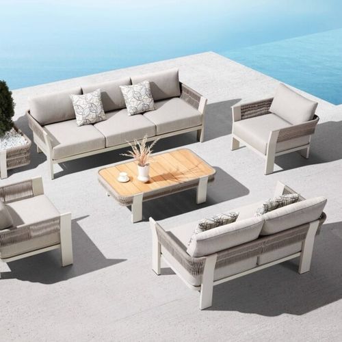 Modernes Sofa - BORROMEO - Higold - Sunbrella® / mit Armlehnen / mit abnehmbarem Kissen