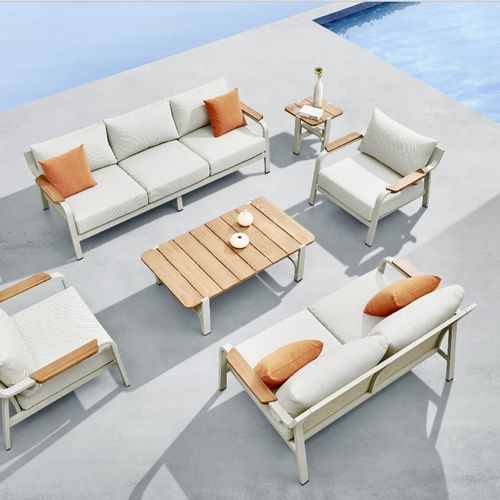 Modernes Sofa - VISCONTI - Higold - für Außenbereich / Sunbrella® / mit Armlehnen