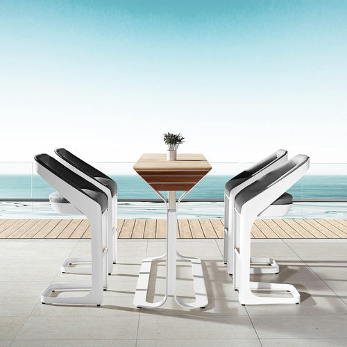 Moderner Barstuhl - ONDA - Higold - für Außenbereich / Sunbrella® / Gestell aus Aluminium