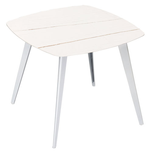 Moderner Esstisch - HESTIA - Higold - Keramik / Gestell aus Aluminium / quadratisch
