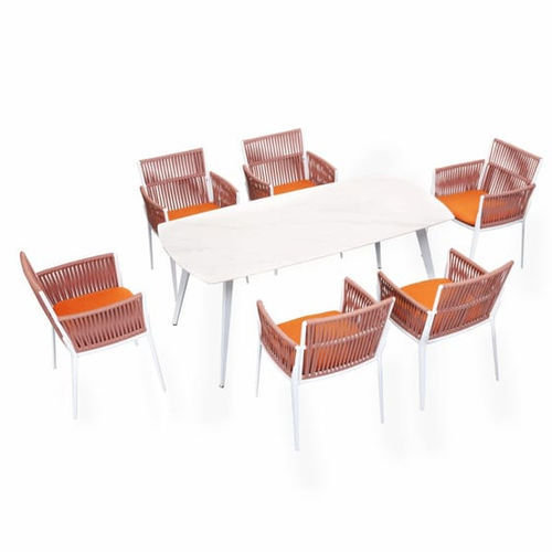 Moderne Tisch- und Stuhlkombination - HESTIA - Higold - für Außenbereich / Sunbrella® / Aluminium