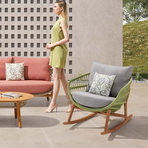 Moderner Sessel - VASCA - Higold - Sunbrella® / Aluminium / Kordel