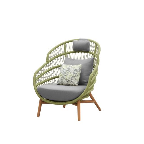 Moderner Sessel - VASCA - Higold - Sunbrella® / Aluminium / Kordel