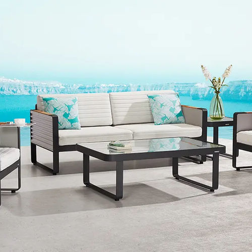 Modernes Sofa - AIRPORT - Higold - für Außenbereich / Sunbrella® / mit Armlehnen