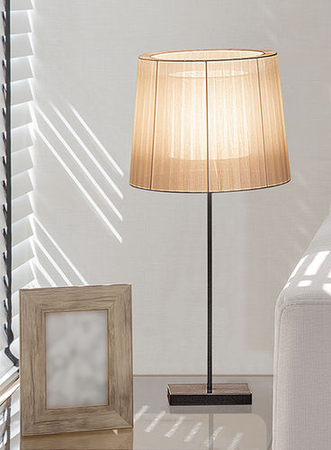 Tischlampe - INDIANNA S - Luxcambra - Stoff / modern / mit Kabel