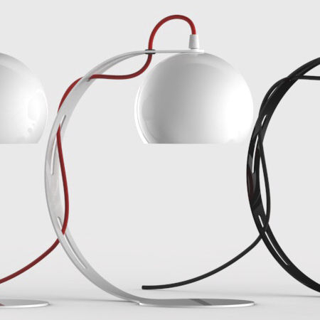 Tischlampe - HALLEY - Luxcambra - Metall / originelles Design / mit Kabel