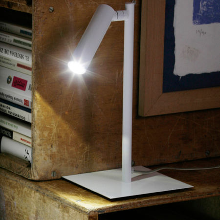 Tischlampe - MANHATTAN - Luxcambra - Nickel / modern / mit Kabel