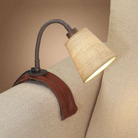 Tischlampe - SOFA - Luxcambra - Baumwolle / Leder / modern