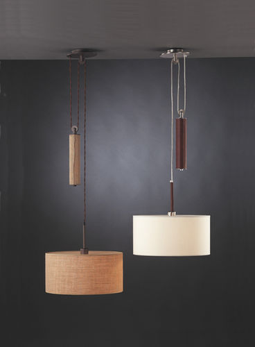 Hängelampe - OSLO - Luxcambra - Baumwolle / modern / mit Kabel