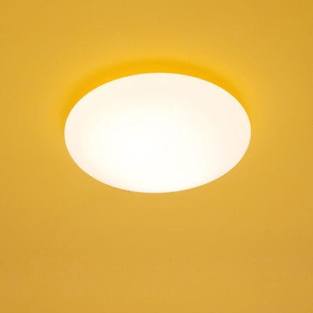 Moderne Deckenleuchte - MOON 3 PL - Luxcambra - rund / Nickel / fluoreszierend
