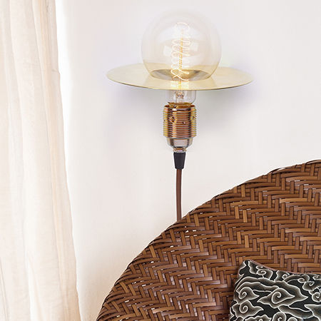 Moderne Wandleuchte - DINARD - Luxcambra - für den Innenraum / Messing / Halogen