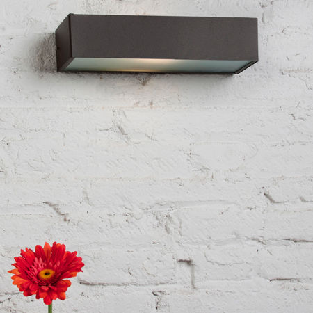 Moderne Wandleuchte - LINE MAXI - Luxcambra - für den Innenraum / Nickel / rechteckig