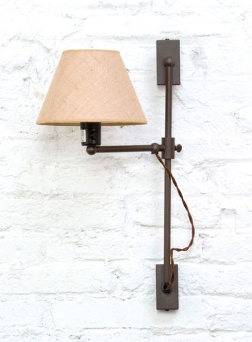 Moderne Wandleuchte - LONDON CROSS A - Luxcambra - für den Innenraum / Baumwolle / konisch