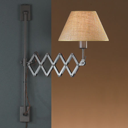 Moderne Wandleuchte - LONDON A - Luxcambra - für den Innenraum / Baumwolle / konisch
