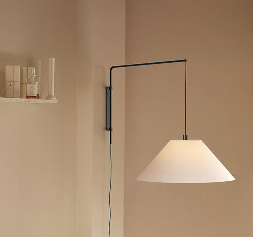 Moderne Wandleuchte - CLASICA A ARCO - Luxcambra - für den Innenraum / Karton / Holz