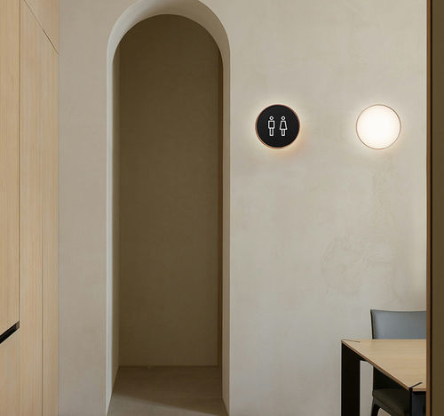 Moderne Wandleuchte - POL A - Luxcambra - für den Innenraum / Eisen / Opal
