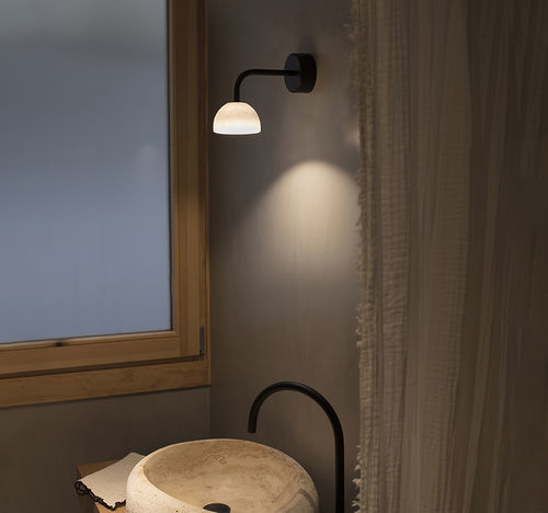 Wandleuchte / minimalistisches Design - ABSIDIOLA A - Luxcambra - für den Innenraum / Alabaster / Metall