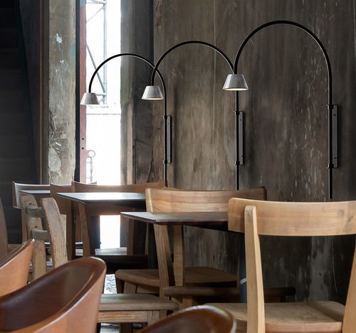 Moderne Wandleuchte - ABSIDIOLA A ARCO - Luxcambra - für den Innenraum / Keramik / Alabaster
