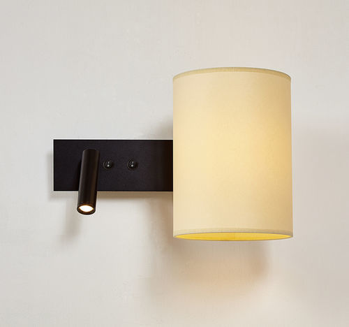 Moderne Wandleuchte - TORSO - Luxcambra - für den Innenraum / Baumwolle / Stroh