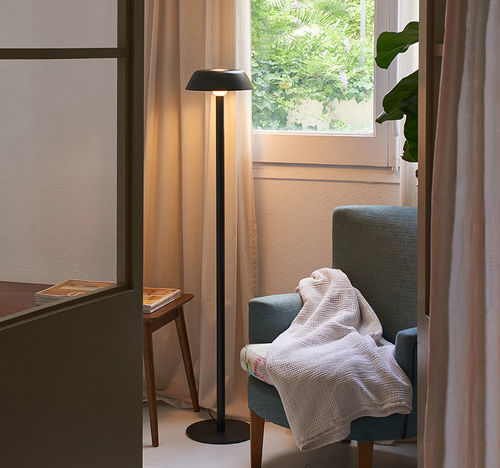 Stehleuchte - SARRIA P - Luxcambra - Metall / Glas / Textil