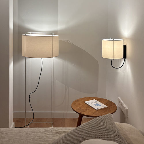 Moderne Wandleuchte - LEWIT A - Luxcambra - für den Innenraum / Eisen / Stoff