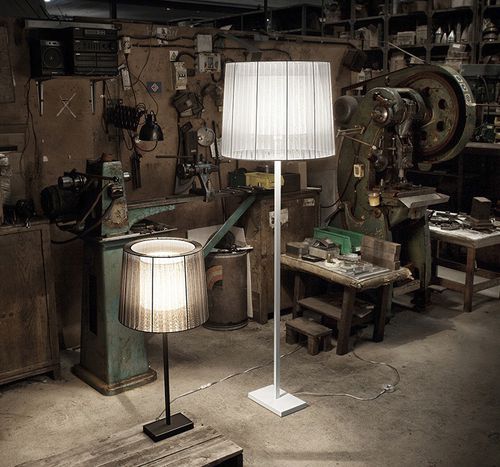 Stehleuchte - INDIANA P - Luxcambra - Stoff / modern / mit Kabel