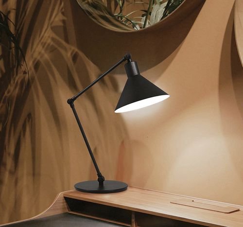 Tischlampe - CAPUCHINA S - Luxcambra - Büro / Nickel / modern