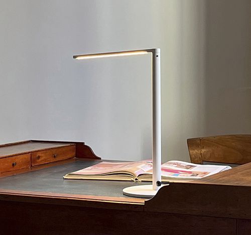 Tischlampe - MATRIX S - Luxcambra - Nickel / modern / mit Kabel