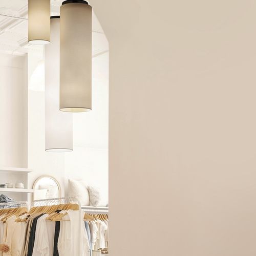 Hängelampe - TUB PL - Luxcambra - Metall / Pergamentpapier / Textil