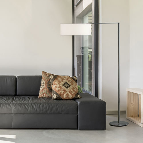 Stehleuchte - MATRIX P - Luxcambra - Nickel / Seide / modern