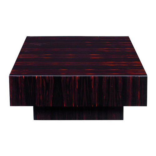 Couchtisch / Art Deco - CT020 - Cygal Art Deco GmbH & Co. KG - Macassar-Ebenholz / Gestell aus Macassar-Ebenholz / quadratisch