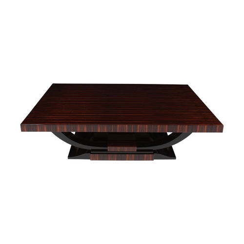 Couchtisch / Art Deco - CT024 - Cygal Art Deco GmbH & Co. KG - Macassar-Ebenholz / glänzend lackiertes Holz / Gestell aus Macassar-Ebenholz