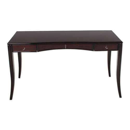 Bodenstehender Schreibtisch - D021 - Cygal Art Deco GmbH & Co. KG - für 2 Personen / Art Deco / Nussbaum