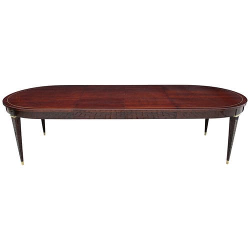 Esstisch / Art Deco - T023 - Cygal Art Deco GmbH & Co. KG - Palisander / Gestell aus Holz / oval
