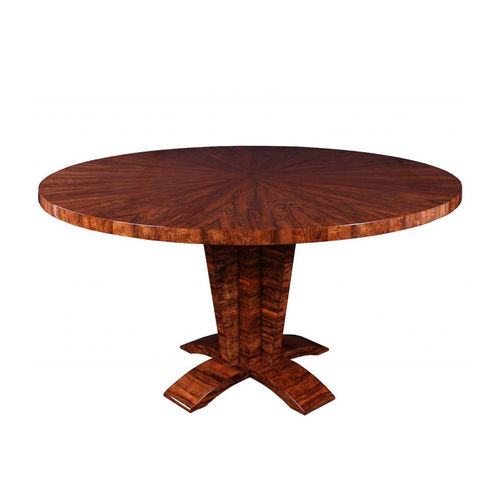 Esstisch / Art Deco - T034 - Cygal Art Deco GmbH & Co. KG - Macassar-Ebenholz / glänzend lackiertes Holz / Gestell aus Macassar-Ebenholz