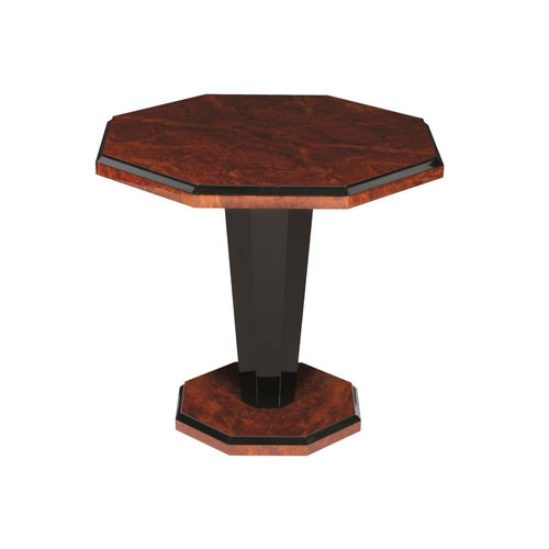 Beistelltisch / Art Deco - BS018 - Cygal Art Deco GmbH & Co. KG - glänzend lackiertes Holz / Gestell aus lackiertem Holz / achteckig