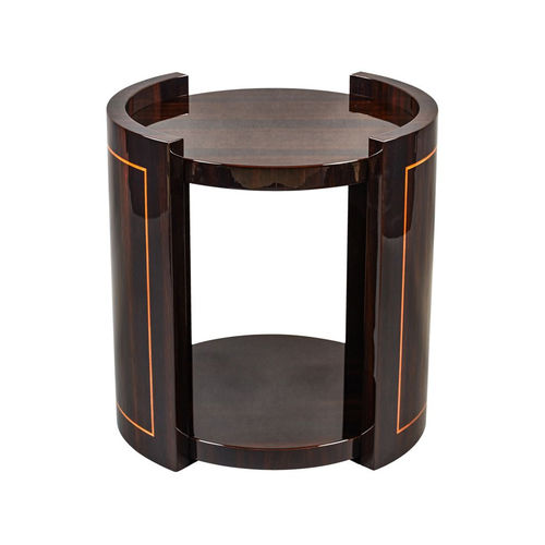 Beistelltisch / Art Deco - BS063 - Cygal Art Deco GmbH & Co. KG - glänzend lackiertes Holz / Macassar-Ebenholz / Gestell aus lackiertem Holz