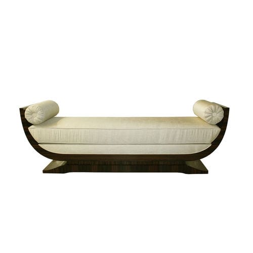 Récamiere / Art Deco - SF100 - Cygal Art Deco GmbH & Co. KG - Stoff / Leder / Massivholz