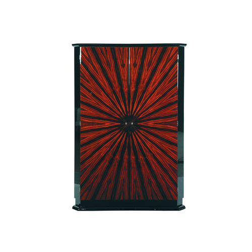 Kleiderschrank / Art Deco - SA003 - Cygal Art Deco GmbH & Co. KG - hochglanzlackiertes Holz / Ahornholz / Macassar-Ebenholz