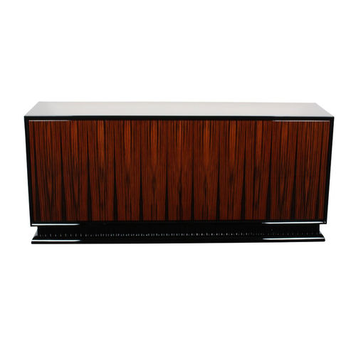 Sideboard / Art Deco - SB003 - Cygal Art Deco GmbH & Co. KG - hochglanzlackiertes Holz / Macassar-Ebenholz / mit Regal