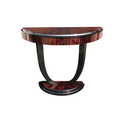 Konsolentisch / Art Deco - KS001 - Cygal Art Deco GmbH & Co. KG - glänzend lackiertes Holz / Macassar-Ebenholz / Gestell aus lackiertem Holz