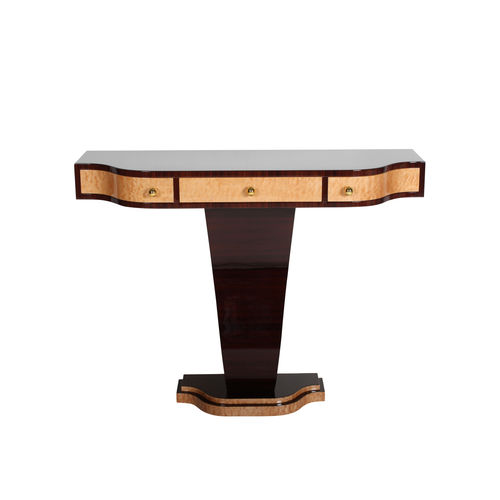 Konsolentisch / Art Deco - KS005 - Cygal Art Deco GmbH & Co. KG - Palisander / Gestell aus Holz / mit Schublade