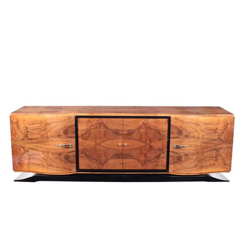 Sideboard / Art Deco - SB001 - Cygal Art Deco GmbH & Co. KG - hochglanzlackiertes Holz / Rosenholz / mit Schwingtür