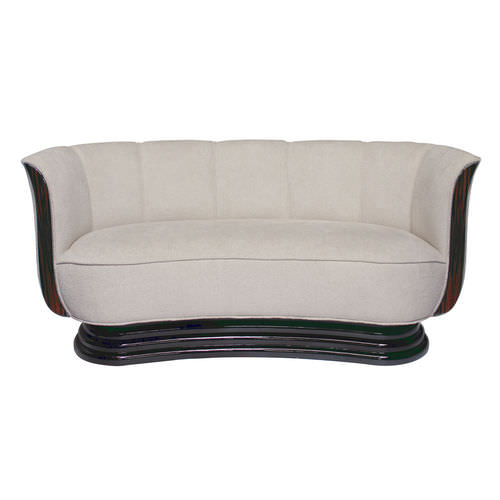 Sofa / Art Deco - SF020 - Cygal Art Deco GmbH & Co. KG - Stoff / Leder / mit Armlehnen